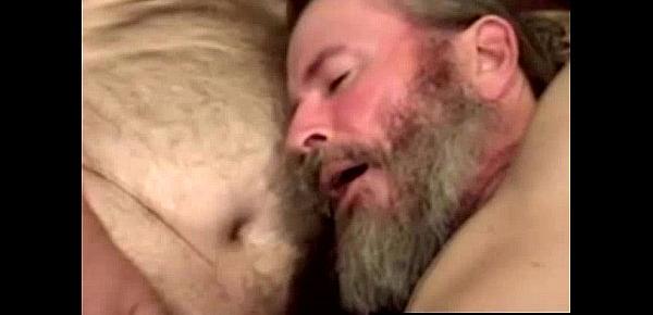  Old mature bears blows buddy